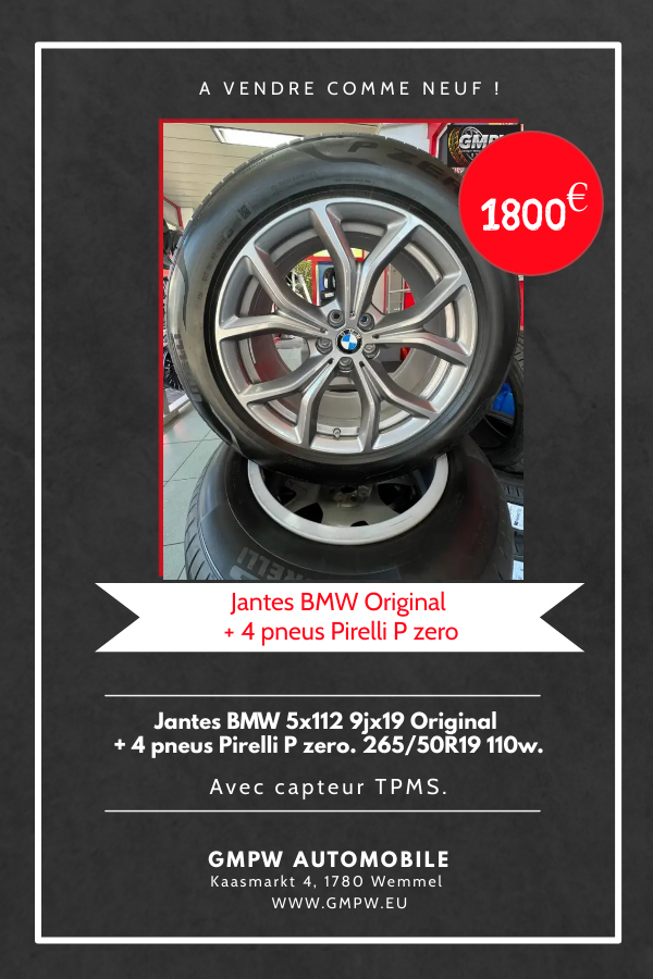 GMPW - Jantes BMW et 4 pneus Pirelli comme neuf